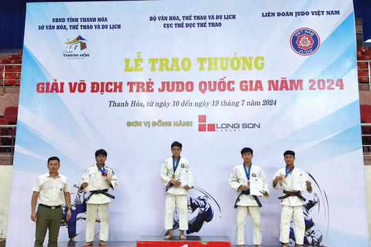
Giải vô địch trẻ Judo quốc gia năm 2024:
Bình Thuận đứng nhì toàn đoàn với 23 huy chương