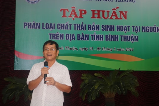 Tập huấn phân loại chất thải rắn tại nguồn trên địa bàn tỉnh 