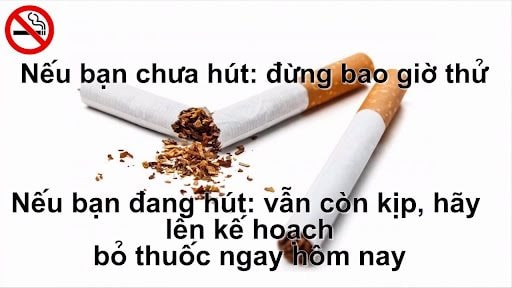 Hút thuốc lá hại sức khỏe, bỏ càng sớm càng tốt