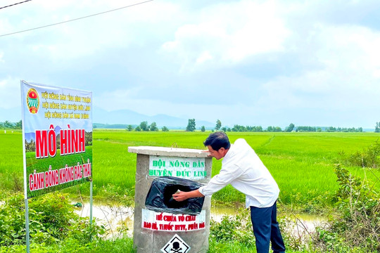 Đức Linh: Thực hiện hiệu quả mô hình “Cánh đồng không rác thải”