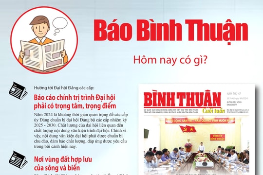 Kính mời độc giả đón đọc báo in Bình Thuận hôm nay (9/8)