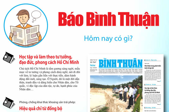 Kính mời độc giả đón đọc báo in Bình Thuận hôm nay (12/8)