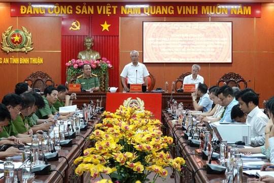 Ban Chỉ đạo Trung ương về phòng, chống tham nhũng, tiêu cực làm việc tại Công an tỉnh Bình Thuận