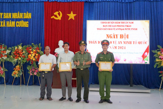 Ngày hội toàn dân bảo vệ an ninh Tổ quốc ở Hàm Cường