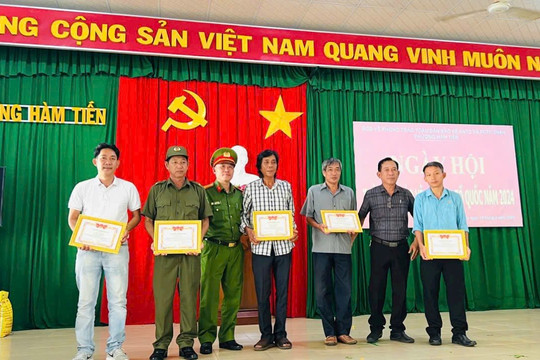 Hàm Tiến: Sôi nổi Ngày hội Toàn dân bảo vệ an ninh Tổ quốc