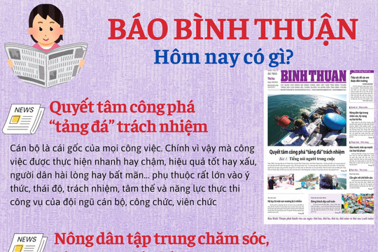 Kính mời độc giả đón đọc báo in Bình Thuận hôm nay (20/8)