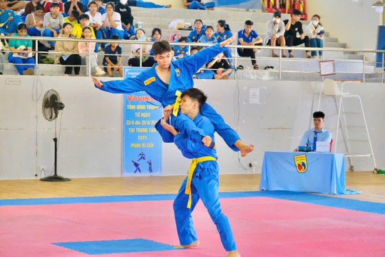 
431 vận động viên thi đấu giải trẻ, vô địch Vovinam Bình Thuận 