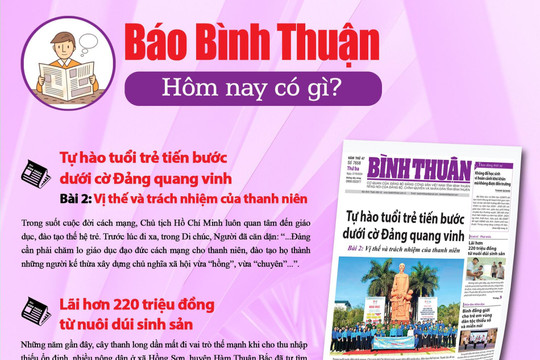 Kính mời độc giả đón đọc báo in Bình Thuận hôm nay (27/8)