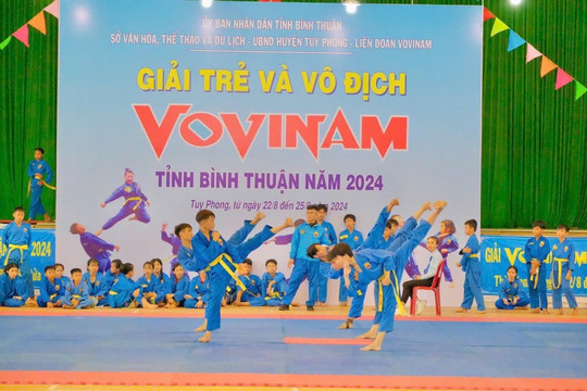 431 athletes attended the Vovinam Youth Championship Tournament in Binh Thuan