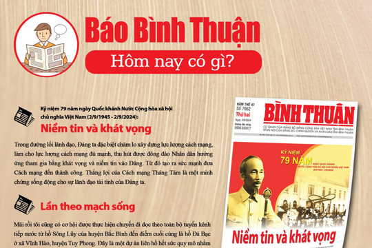 Kính mời độc giả đón đọc báo in Bình Thuận hôm nay (2/9)