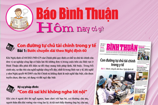 Kính mời độc giả đón đọc báo in Bình Thuận hôm nay (4/9)