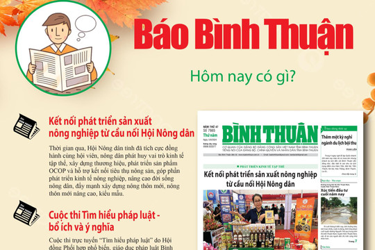 Kính mời độc giả đón đọc báo in Bình Thuận hôm nay (5/9)