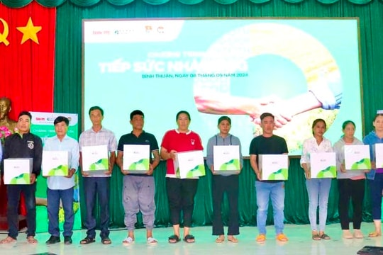 “Tiếp sức” cho 40 nông dân xã Hồng Sơn và xã Hàm Đức