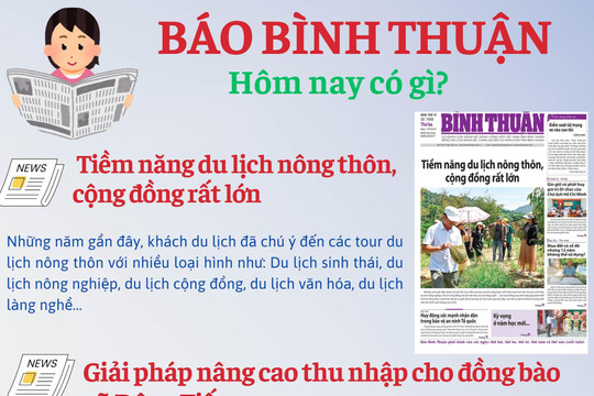 Kính mời độc giả đón đọc báo in Bình Thuận hôm nay (10/9)