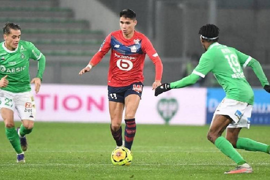 Vòng 4 Ligue 1 (Pháp) Saint Etienne - Lille diễn ra lúc 1 giờ 45 ngày 14/9: Đội khách quyết tâm kiếm 3 điểm