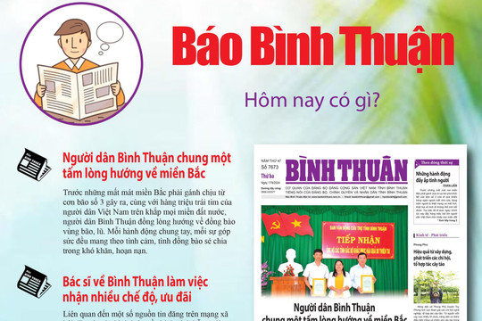 Kính mời độc giả đón đọc báo in Bình Thuận hôm nay (17/9)