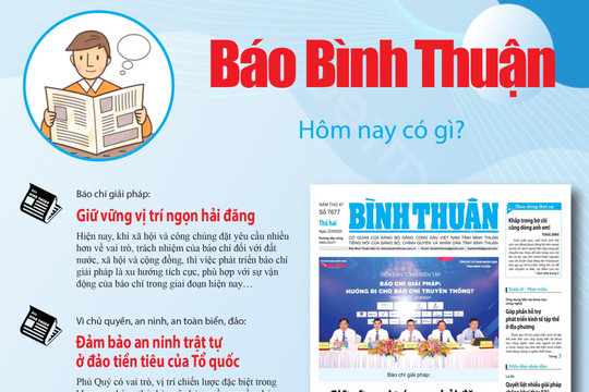 Kính mời độc giả đón đọc báo in Bình Thuận hôm nay (23/9)