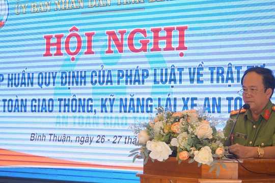 Tập huấn quy định về trật tự ATGT và kỹ năng lái xe an toàn