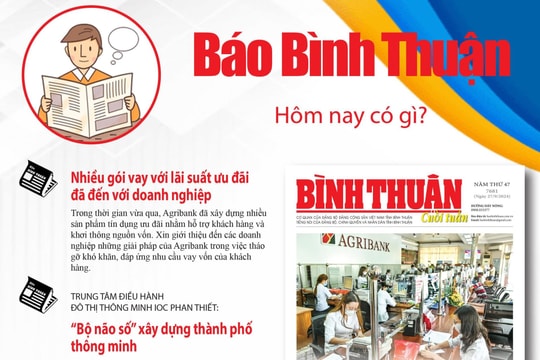 Kính mời độc giả đón đọc báo in Bình Thuận hôm nay (27/9)