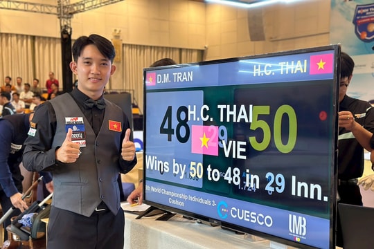  Trần Thanh Lực vào bán kết Giải Bi da 3 băng thế giới