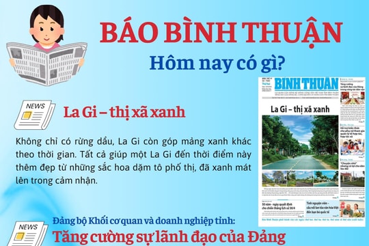 Kính mời độc giả đón đọc báo in Bình Thuận hôm nay (30/9)