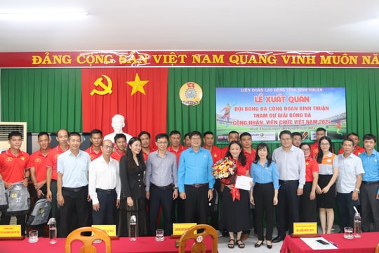 Lễ xuất quân tham dự Giải bóng đá công nhân, viên chức Việt Nam