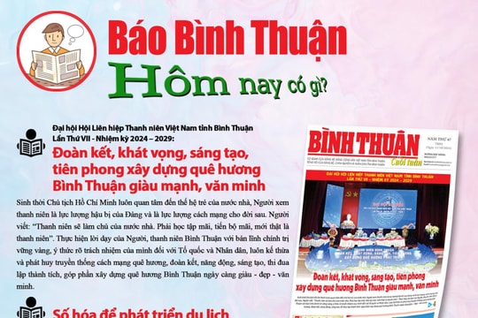 Kính mời độc giả đón đọc báo in Bình Thuận hôm nay (11/10)