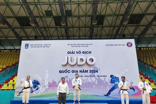 
Bình Thuận xếp hạng 5 toàn đoàn Giải vô địch judo quốc gia 2024