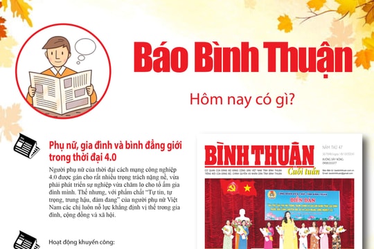 Kính mời độc giả đón đọc báo in Bình Thuận hôm nay (18/10)