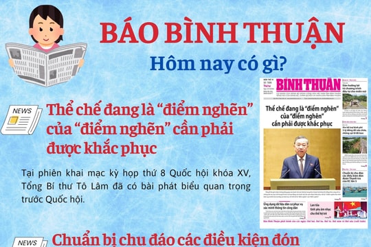 Kính mời độc giả đón đọc báo in Bình Thuận hôm nay (23/10)