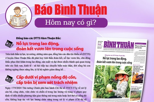 Kính mời độc giả đón đọc báo in Bình Thuận hôm nay (29/10)