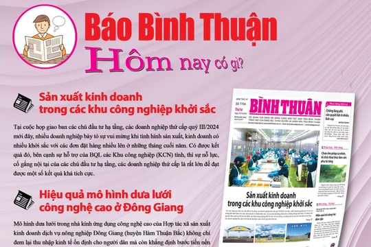 Kính mời độc giả đón đọc báo in Bình Thuận hôm nay (30/10)