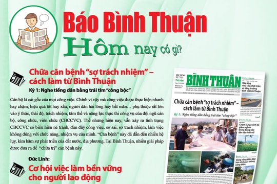 Kính mời độc giả đón đọc báo in Bình Thuận hôm nay (31/10)