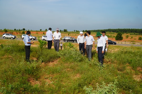 
Lãnh đạo UBND tỉnh kiểm tra thực địa, họp bàn về vị trí đầu tư dự án Khu liên hợp Thể dục thể thao tỉnh