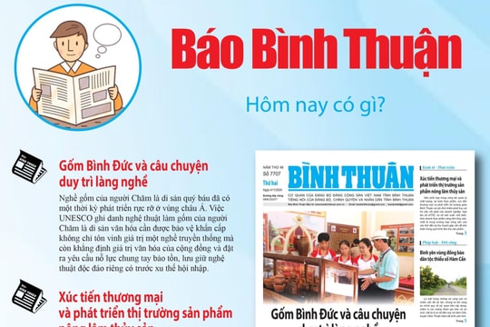 Kính mời độc giả đón đọc báo in Bình Thuận hôm nay (4/11)