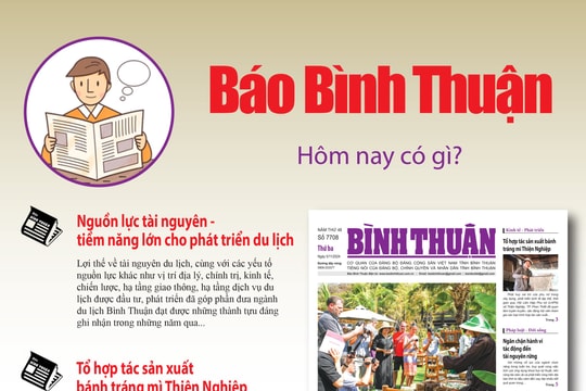 Kính mời độc giả đón đọc báo in Bình Thuận hôm nay (5/11)