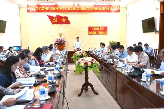 Ban Thường vụ Tỉnh ủy:
Họp đánh giá tình hình kinh tế - xã hội năm 2024