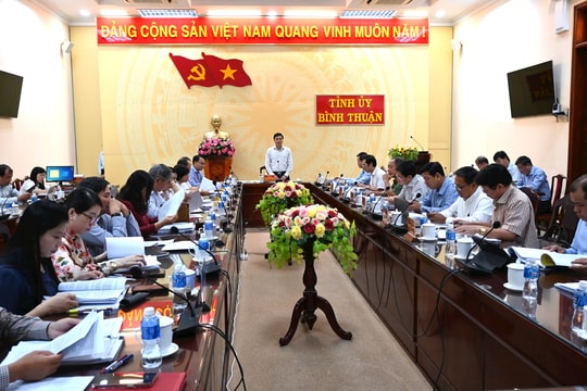  Ban Thường vụ Tỉnh ủy:
Họp đánh giá tình hình kinh tế - xã hội năm 2024