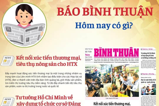 Kính mời độc giả đón đọc báo in Bình Thuận hôm nay (4/12)