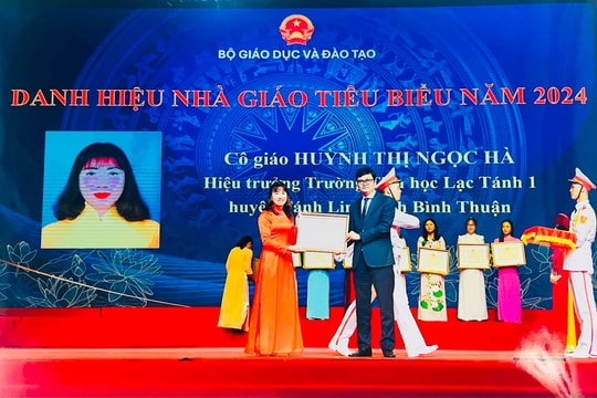 Nữ nhà giáo tiêu biểu toàn quốc: Năng động sáng tạo, tận tâm với nghề