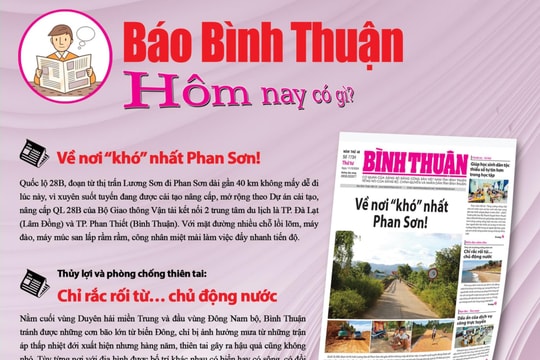 Kính mời độc giả đón đọc báo in Bình Thuận hôm nay (11/12)