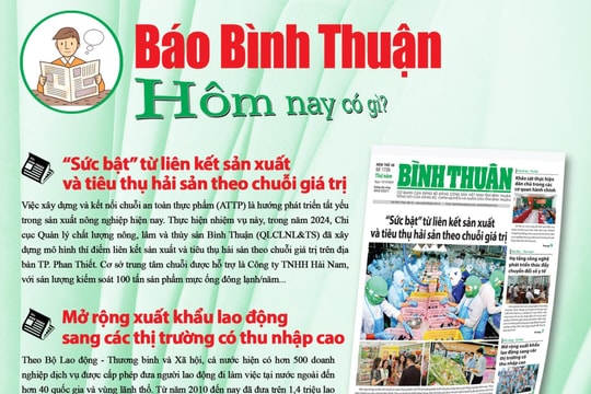 Kính mời độc giả đón đọc báo in Bình Thuận hôm nay (12/12)