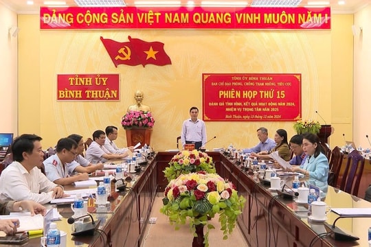  Ban Chỉ đạo phòng, chống tham nhũng, tiêu cực tỉnh họp phiên thứ 15 