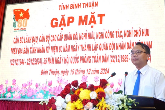 Lãnh đạo tỉnh gặp mặt cán bộ lãnh đạo, cán bộ cao cấp quân đội nghỉ hưu trên địa bàn tỉnh