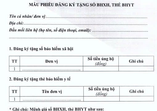 Phát động hỗ trợ tặng sổ BHXH, thẻ BHYT cho người khó khăn