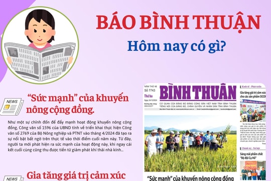 Kính mời độc giả đón đọc báo in Bình Thuận hôm nay (24/12)