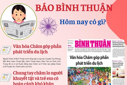 Kính mời độc giả đón đọc báo in Bình Thuận hôm nay (25/12)