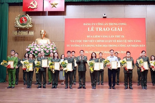 Công an Bình Thuận đạt giải cao tại Giải Báo chí Xây dựng Đảng (Búa Liềm Vàng) lần thứ IX năm 2024