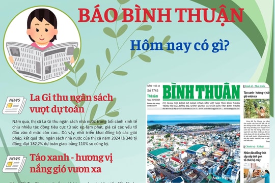 Kính mời độc giả đón đọc báo in Bình Thuận hôm nay (26/12)