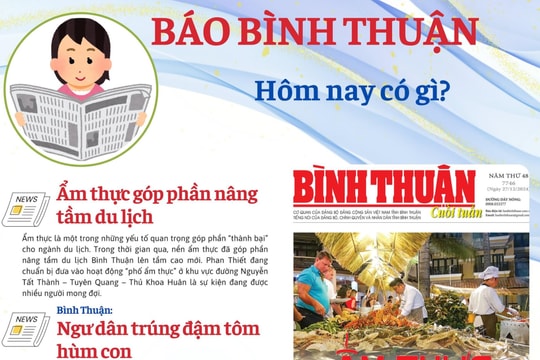 Kính mời độc giả đón đọc báo in Bình Thuận hôm nay (27/12)